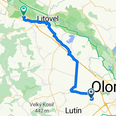 Hněvotín, Hněvotín do Mladeč, Mladeč