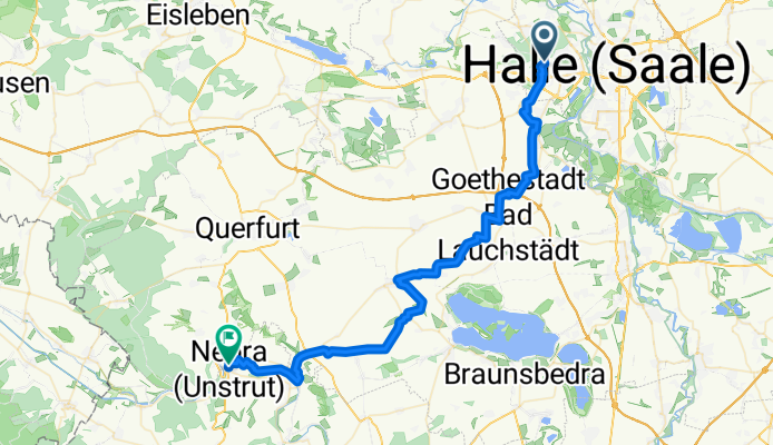 Von Halle (Saale) bis Nebra (Unstrut)