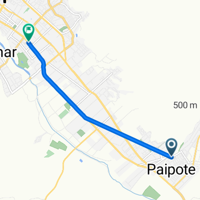 De JA Villagrán a Avenida Copayapu