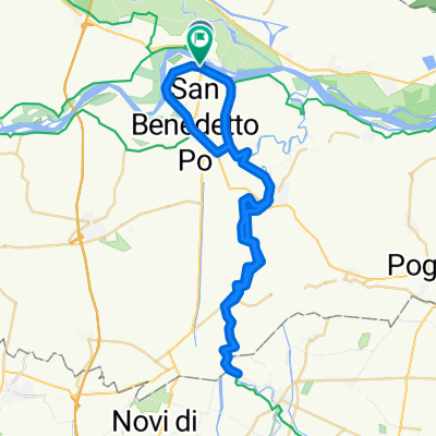 Da Via Argine Po Nord a Via Argine Po Nord