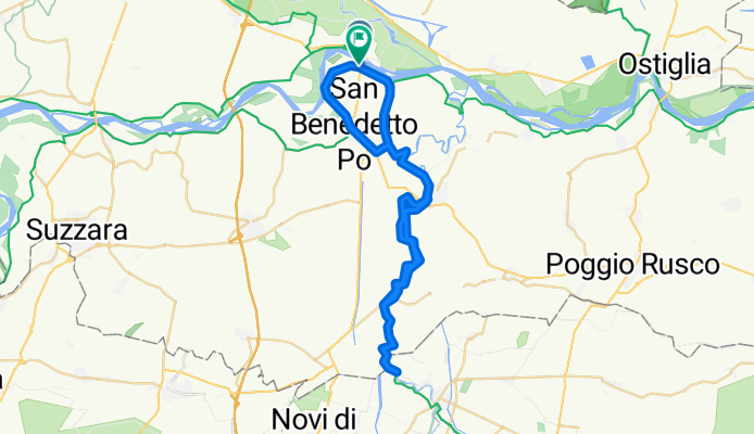 Da Via Argine Po Nord a Via Argine Po Nord