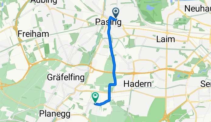 Hermann-Köhl-Straße, München nach Fraunhoferstraße, Planegg