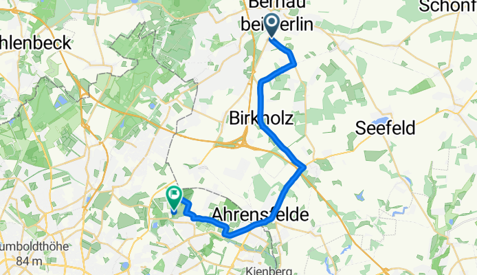 Blumberger Chaussee, Bernau bei Berlin nach Ahornallee, Berlin