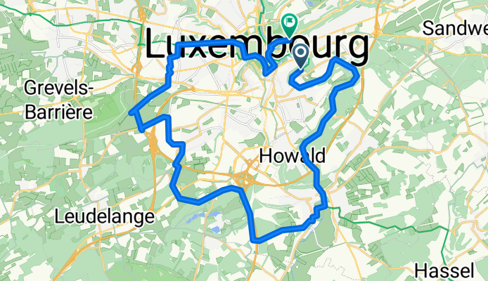 30 km route via the Pyg