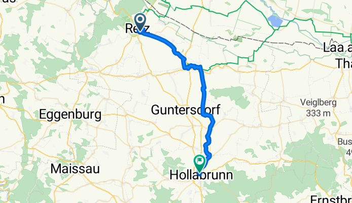 Retz - Eurovelo und Weinviertel Radwege - Hollabrunn