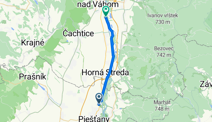 Trasa z Žilinská cesta 597/81