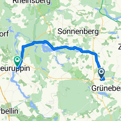 Löwenberg (Mark) nach Hermsdorfer Weg