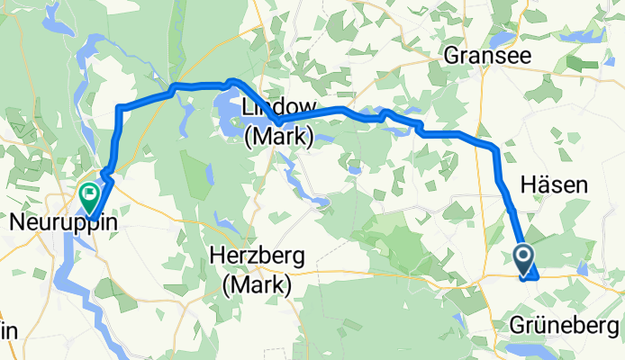 Löwenberg (Mark) nach Hermsdorfer Weg