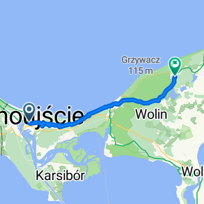 Nadbrzeżna, Swinemünde nach Warnowska, Wisełka