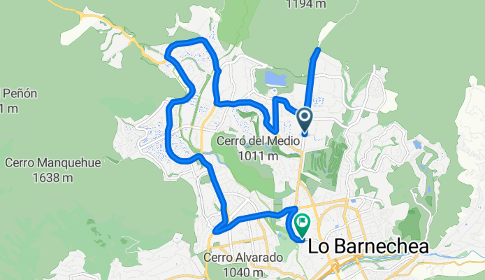 -33.340, -70.521 a -33.360, -70.520