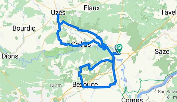 Remoulins Pont dG Uzes 80km