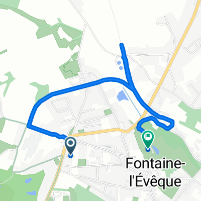 Boulevard Allende, Fontaine-l'Évêque à Grande Rue, Fontaine-l'Évêque