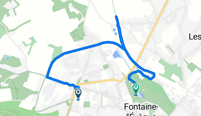 Boulevard Allende, Fontaine-l'Évêque à Grande Rue, Fontaine-l'Évêque