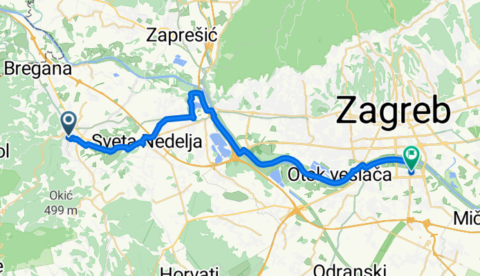 Ulica Ivana Perkovca to Vankina ulica