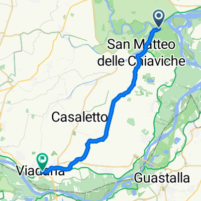 Via Argine Po Scorzarolo, Viadana a Piazza Alessandro Manzoni, Viadana