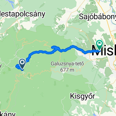 Nagyvisnyó - Újítók utca, Miskolc