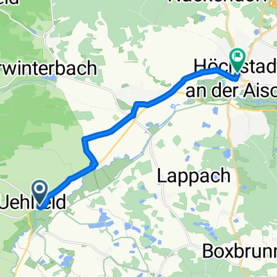 Hauptstraße, Uehlfeld nach Dr-Schmitt-Straße, Höchstadt an der Aisch