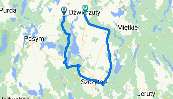 Route in Dźwierzuty