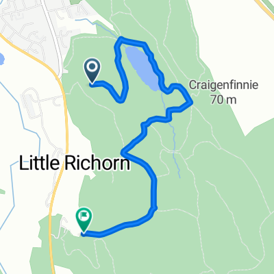 car park to brambles cafe walk