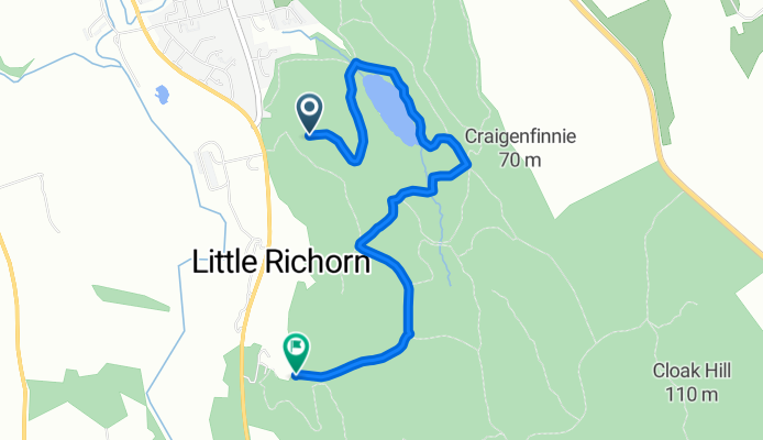 car park to brambles cafe walk