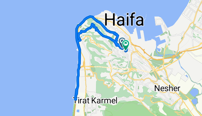 Haim Arlozorov Street, Haifa to Haim Arlozorov Street, Haifa