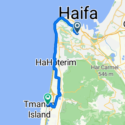 Haim Arlozorov Street, Haifa to Ha'hrduf Street, Atlit