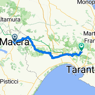 Via Fiorentini, Matera to Via Corso Vittorio Emanuele III, Crispiano