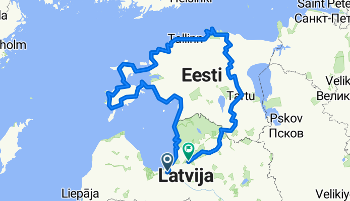 Roundtour Estonia with EV 10/13 and 11 from Riga