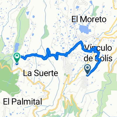 De Calle Tamarán a Lugar Diseminado el Palmital