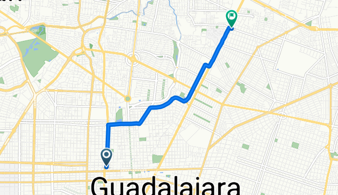 De Calzada del Federalismo Norte a Calle Justicia