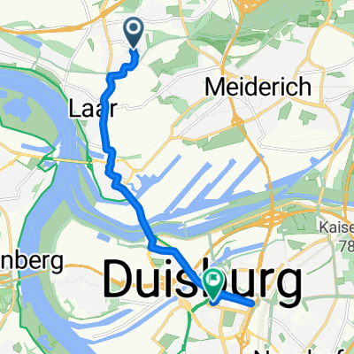 Coupettestraße, Duisburg nach An der Bleek, Duisburg