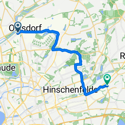 Alsterdorfer Straße, Hamburg nach Tonndorfer Hauptstraße, Hamburg