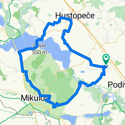 50km 600m stoupání