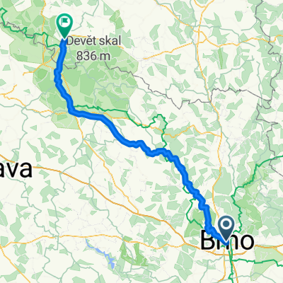 Jánská, Brno to Erbenova, Hlinsko