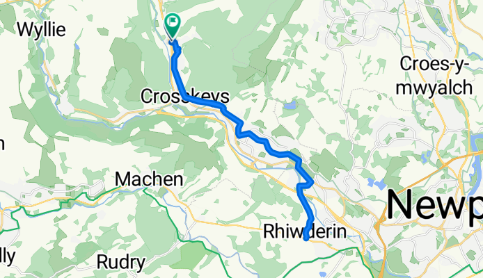 Edwardsville to rhiwderin