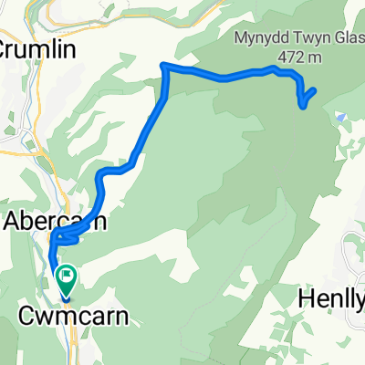 Edwardsville to Mynydd Tywn Glas