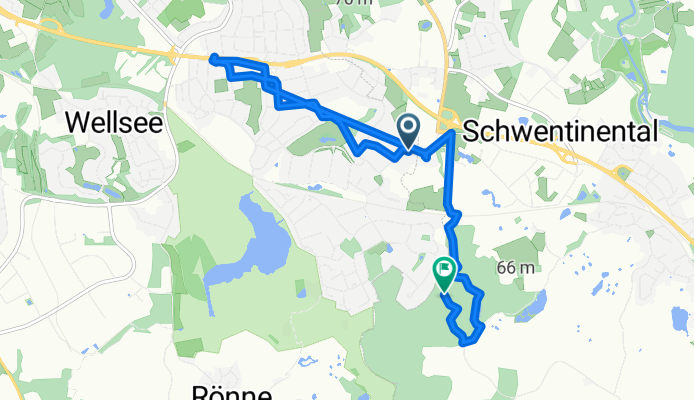 Brunsberg nach Zeppelinring 127A