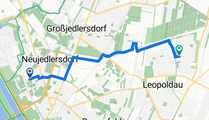 Jedleseer Straße, Wien nach Herzmanovsky-Orlando-Gasse, Wien