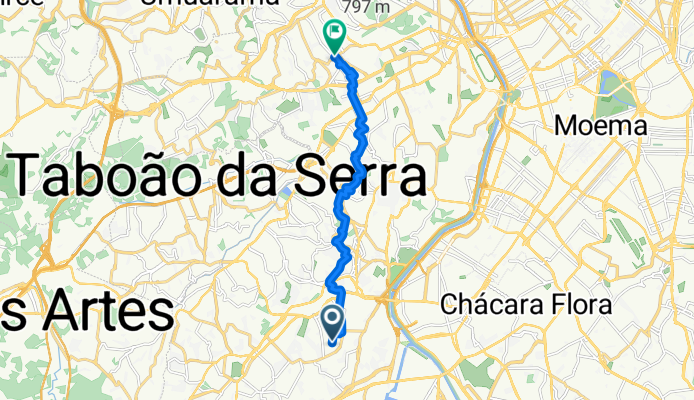 De Rua Francisco Carbonari a Avenida Engenheiro Heitor Antônio Eiras Garcia