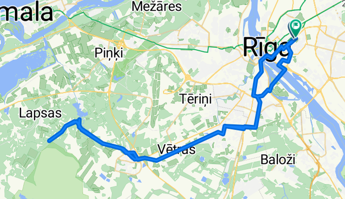 A. Čaka iela, Рига до A. Čaka iela, Рига