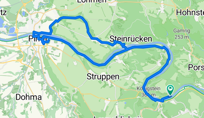 Königstein-Pirna-Wehlen-Königstein