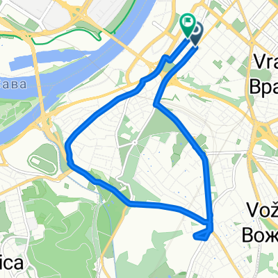 Route in Belgrade