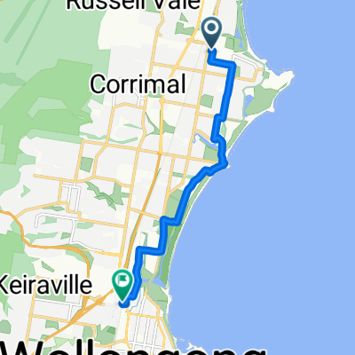 Bellambi to North Wollongong railway station