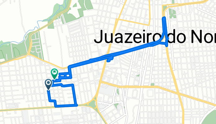 De Rua Construtor José Sabino a Rua Jacinta Tavares Lopes