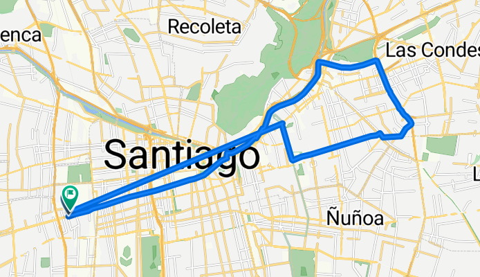 Federico Scotto, Estación Central a Federico Scotto, Estación Central