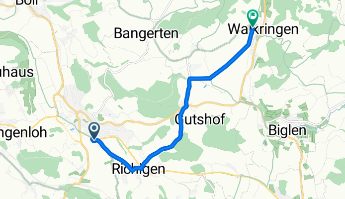 Richigenstrasse, Worb nach Dornistrasse, Walkringen