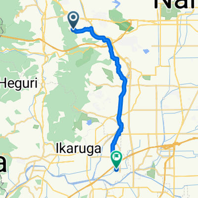 帝塚山西1丁目, 奈良市へ窪田, 安堵町