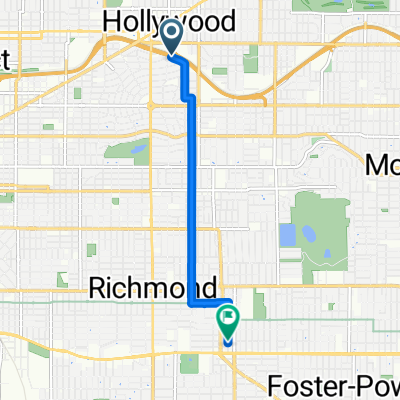 Route to Southeast 50th &amp; Haig