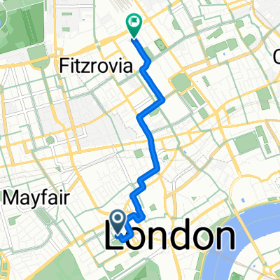 City of Westminster, London to West Lodge, London