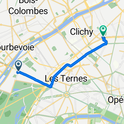 Avenue de Madrid, Neuilly-sur-Seine à Rue Floréal, Paris